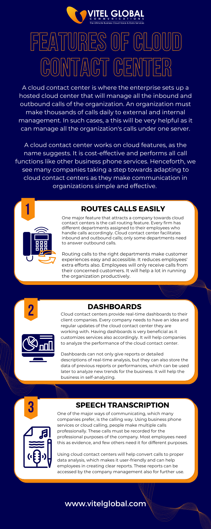 FEATURES OF CLOUD CONTACT CENTER