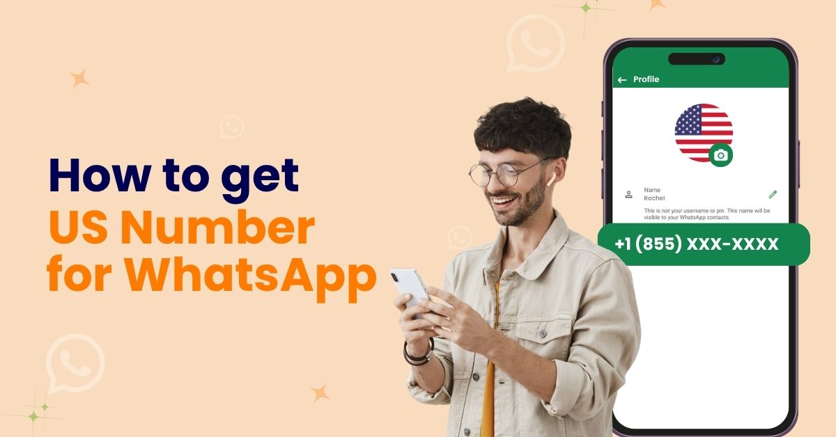 How to get US number for WhatsApp