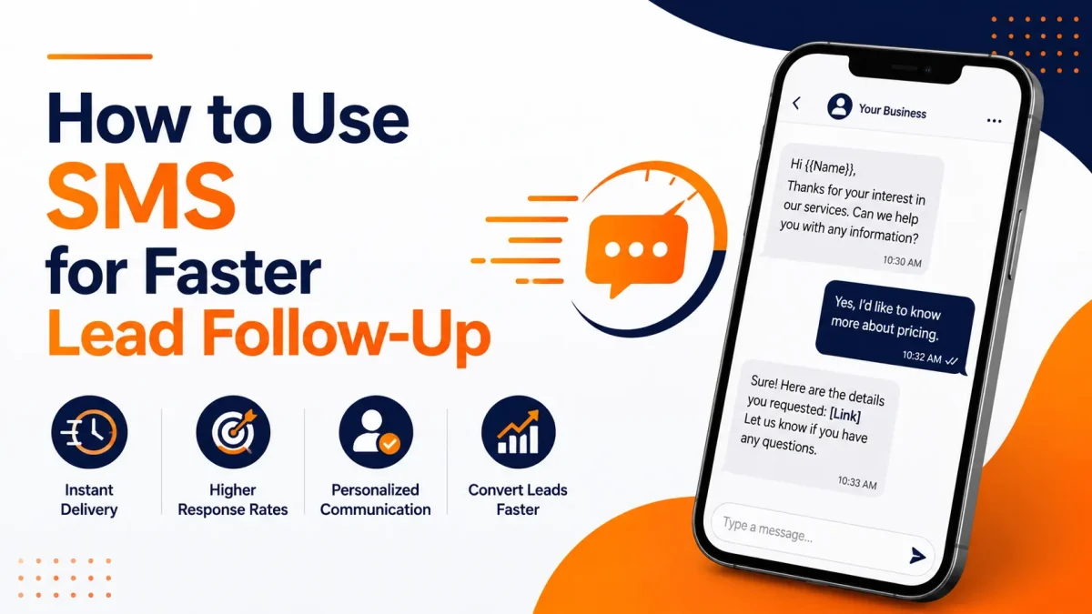 How to Use SMS for Faster lead Follow Up