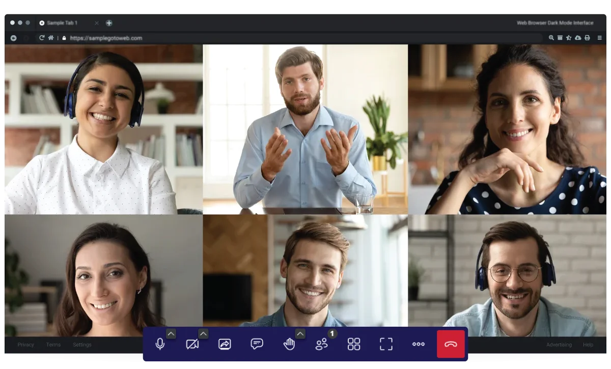 Web Client in a Meeting