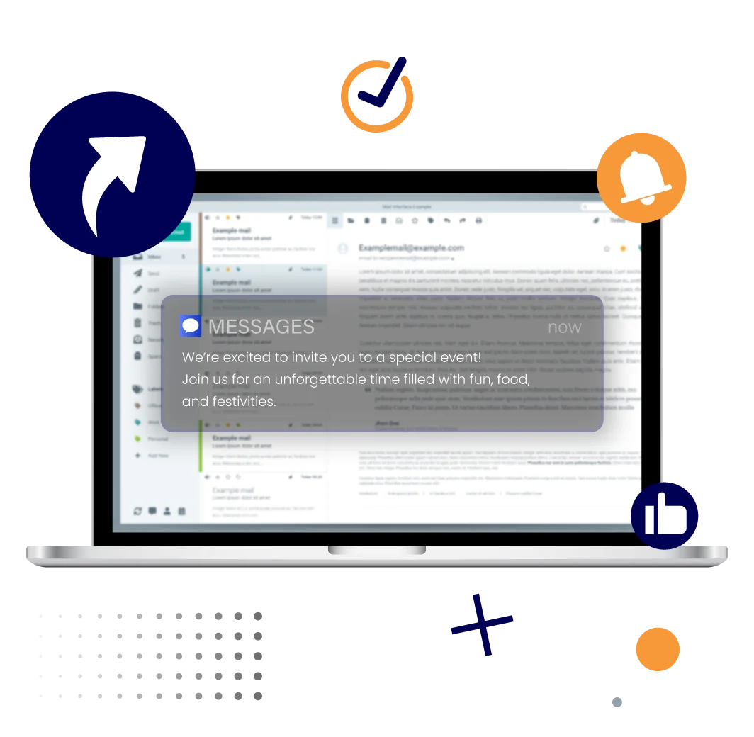 Send Instant Invitations via Email or Text