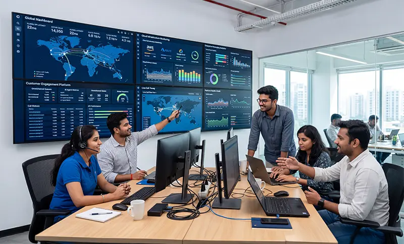 Professionals returning to work at Vitel Global