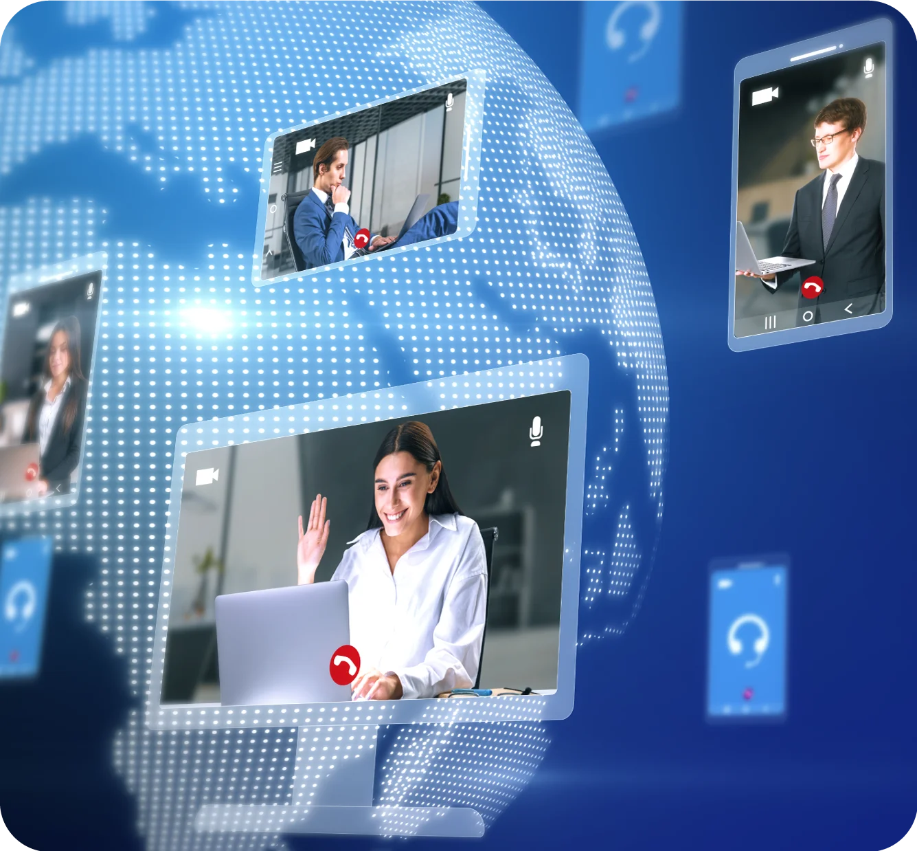Dynamic end to end encryption business call